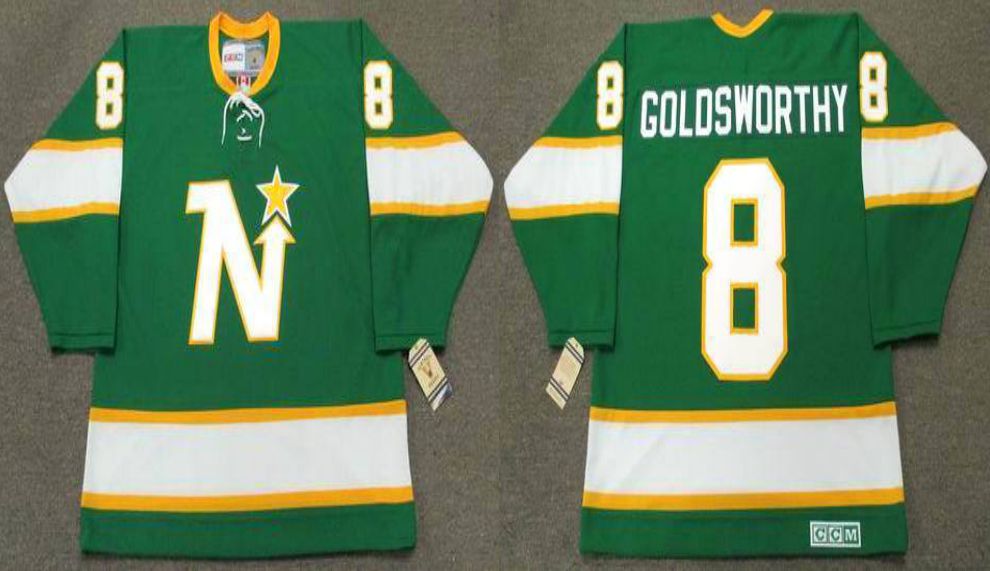 2019 Men Dallas Stars #8 Goldsworthy Green CCM NHL jerseys